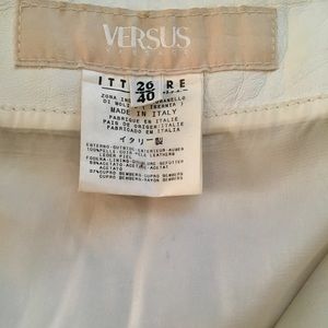 Versus Versace white leather mini EU 26 IT 40
